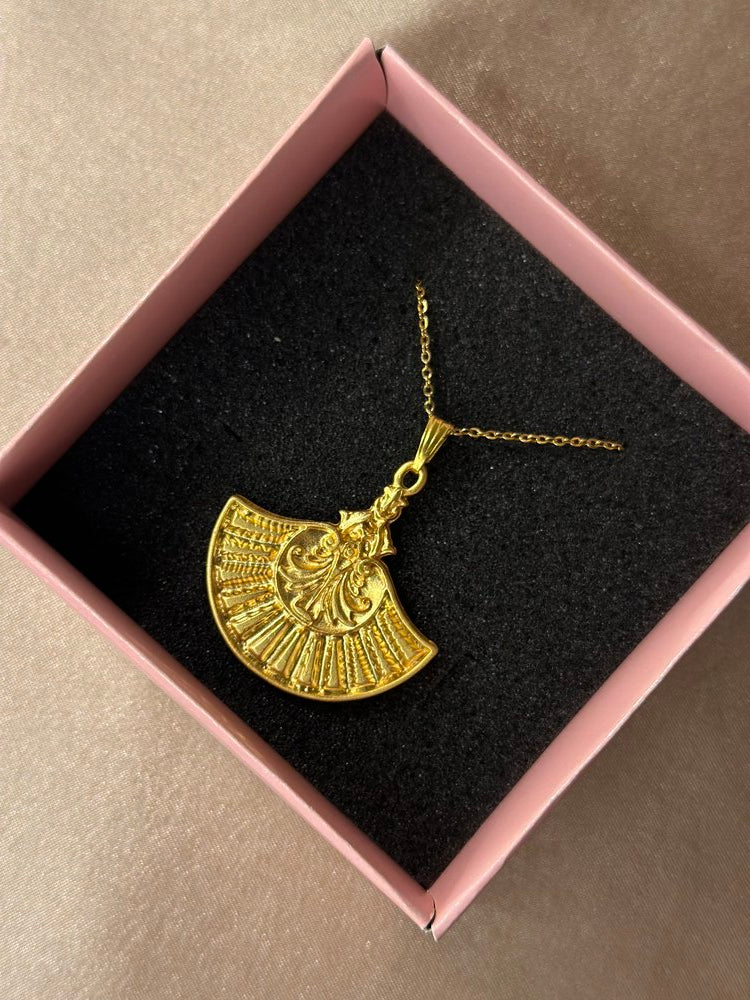 Mat Altın Kaplama Kolye - Mond Jewelry