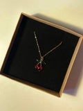 Kiraz Kolye Gold - Mond Jewelry