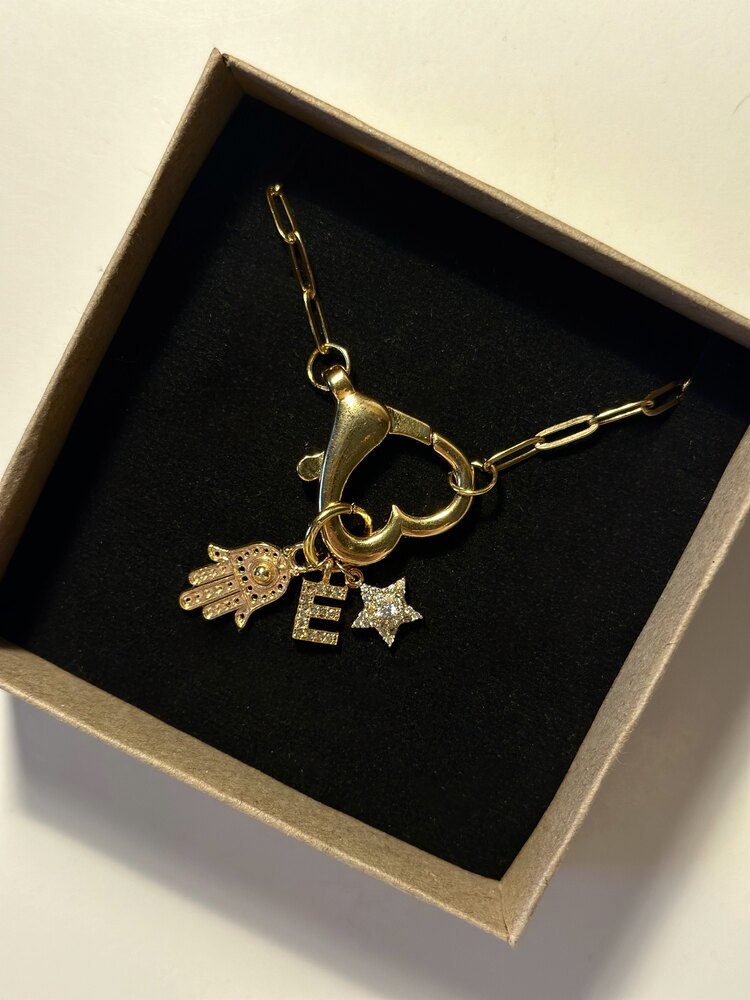 Kalp Kilitli Charm Kolye - Mond Jewelry