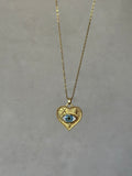 Gözlü Kalp Kolye - Mond Jewelry