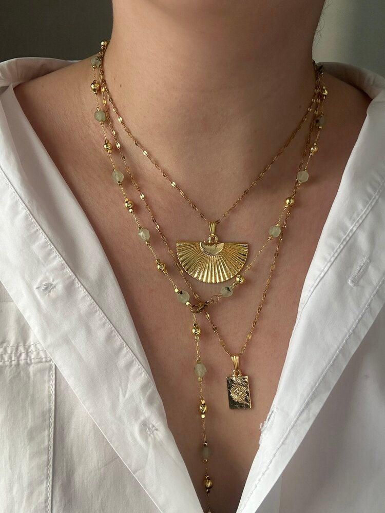 Büyük Yelpaze Kolye - Mond Jewelry