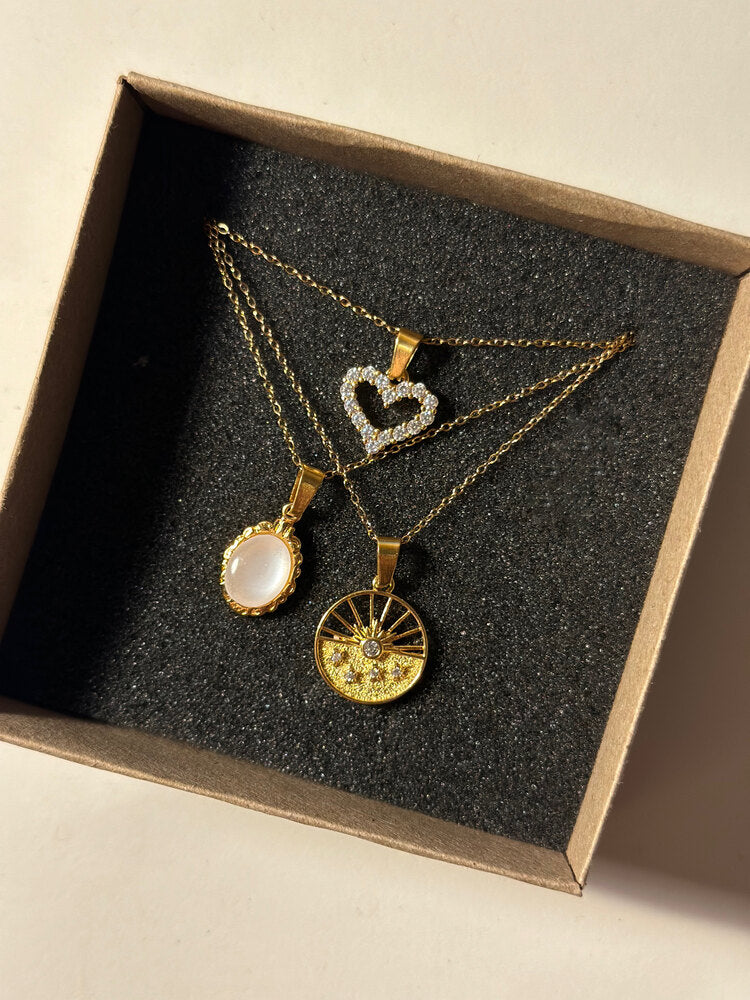 Üçlü Kolye Seti - Mond Jewelry