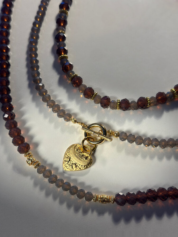 Bordo Boncuk Kolye - Mond Jewelry