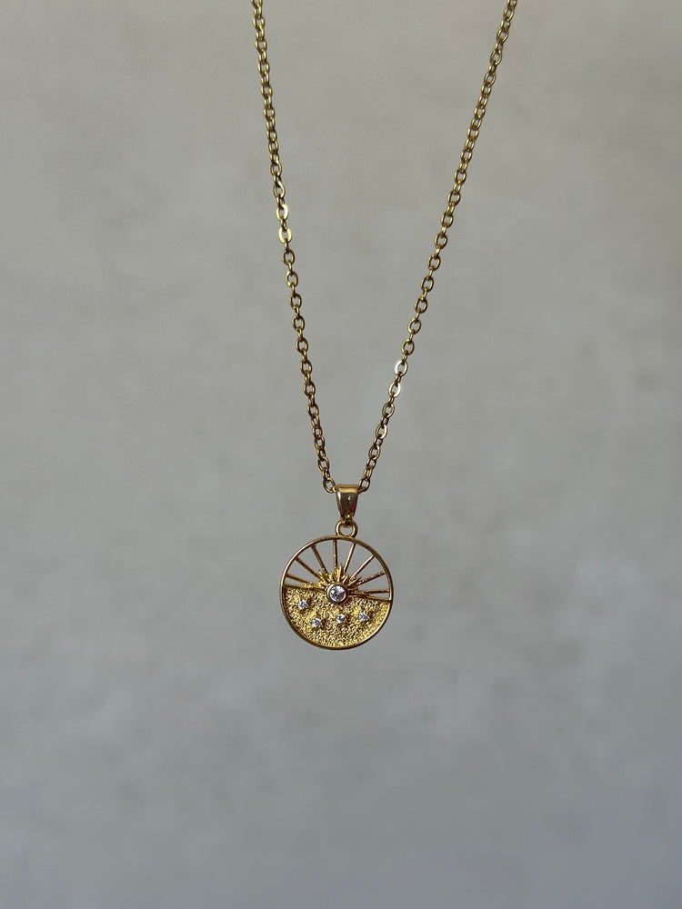 Zirkon Güneş Kolye - Mond Jewelry