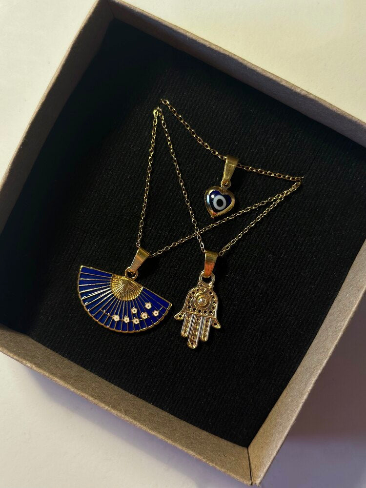 Üçlü Kolye Seti - Mond Jewelry