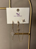 Üçlü Küpe Seti - Mond Jewelry