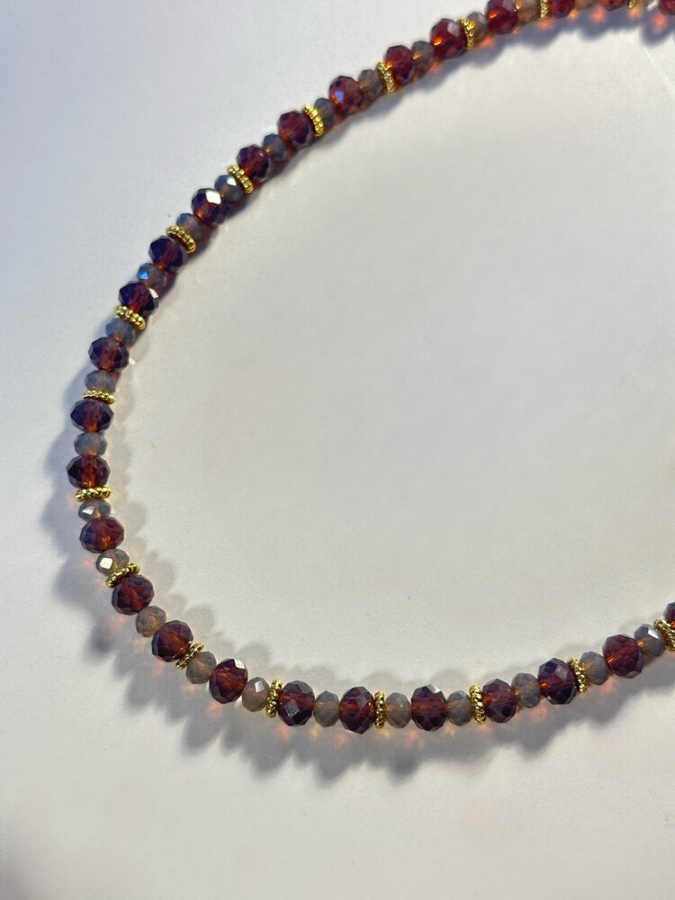 Bordo Boncuk Kolye - Mond Jewelry