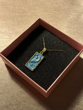 Mavi Madalyon Kolye - Mond Jewelry