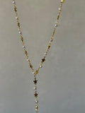 Y Model İnci ve Yıldızlı Kolye - Mond Jewelry