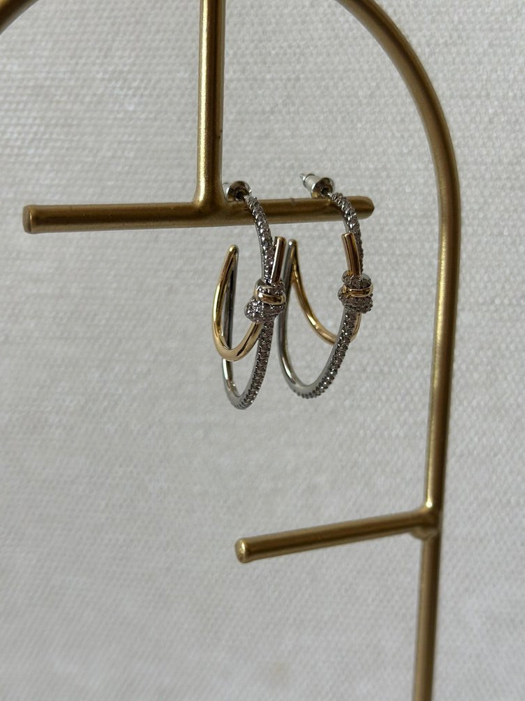 İki Halkalı Küpe - Mond Jewelry