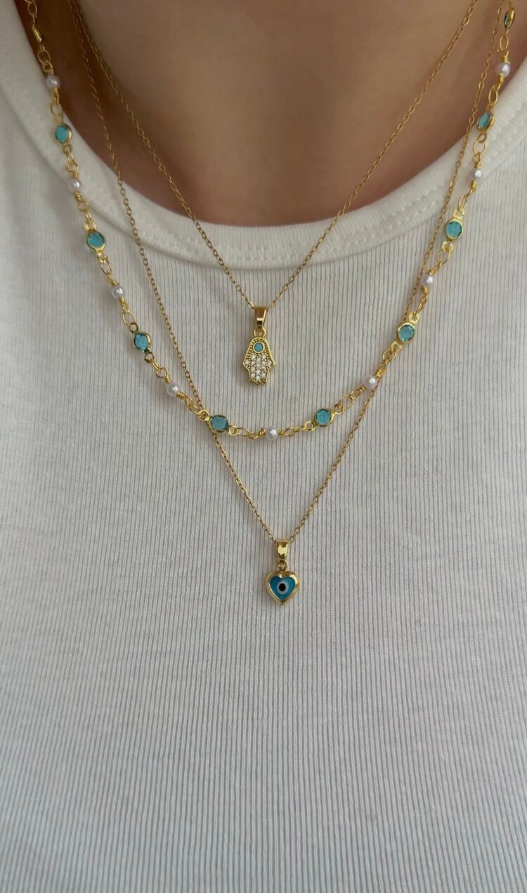 Üçlü Kolye Seti - Mond Jewelry