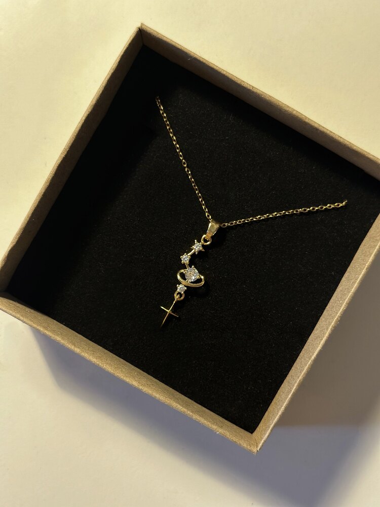 Sallantılı Yıldız Kolye - Mond Jewelry