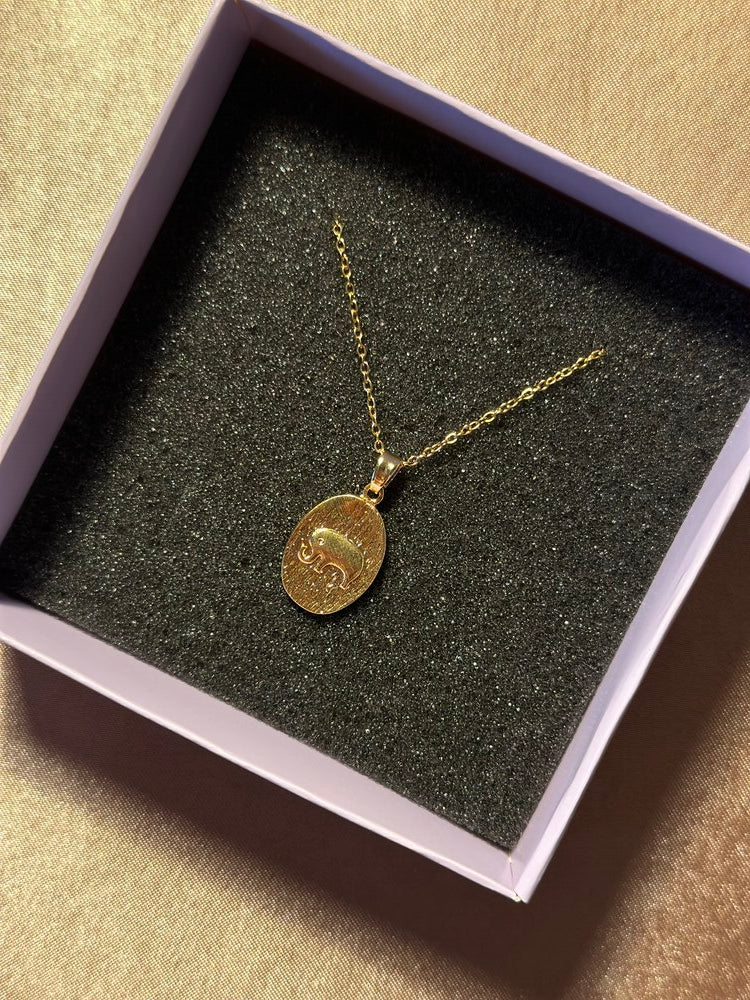 Oval Fil Kolye - Mond Jewelry