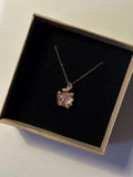 Zirkon Taşlı Lila Kolye - Mond Jewelry
