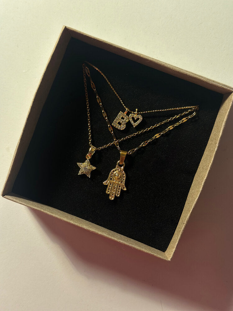 Üçlü Kolye Seti - Mond Jewelry