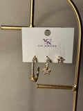 Üçlü Küpe Seti - Mond Jewelry