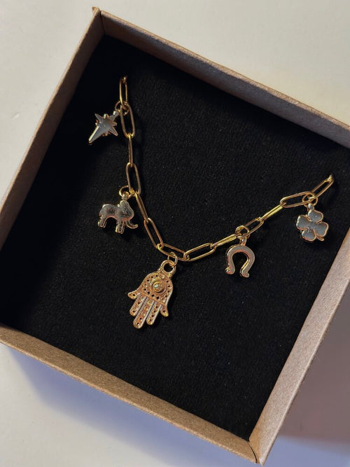 Charmlı Şans Bilekliği - Mond Jewelry