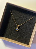 Lacivert Nazar Boncuklu Kalp Kolye - Mond Jewelry
