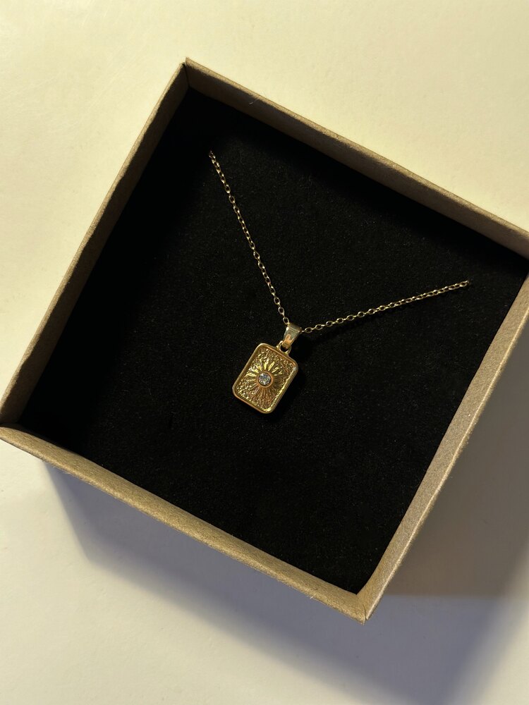 Zirkon Taşlı Kolye - Mond Jewelry