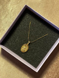 Oval Güneş Kolye - Mond Jewelry