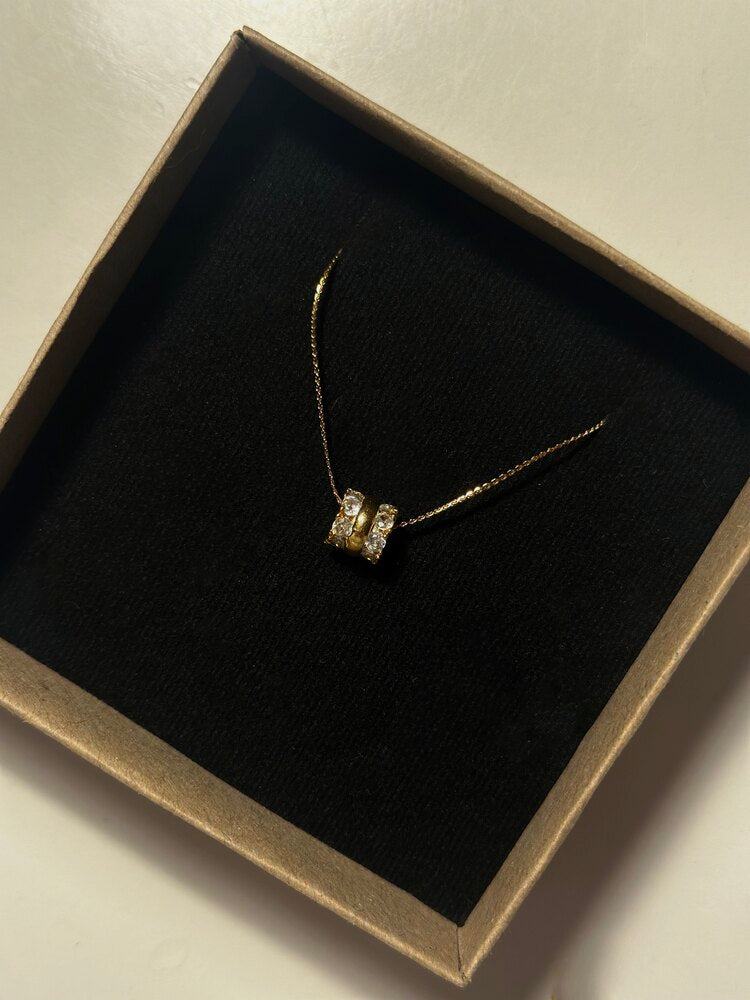 Zirkon Taşlı Kolye - Mond Jewelry