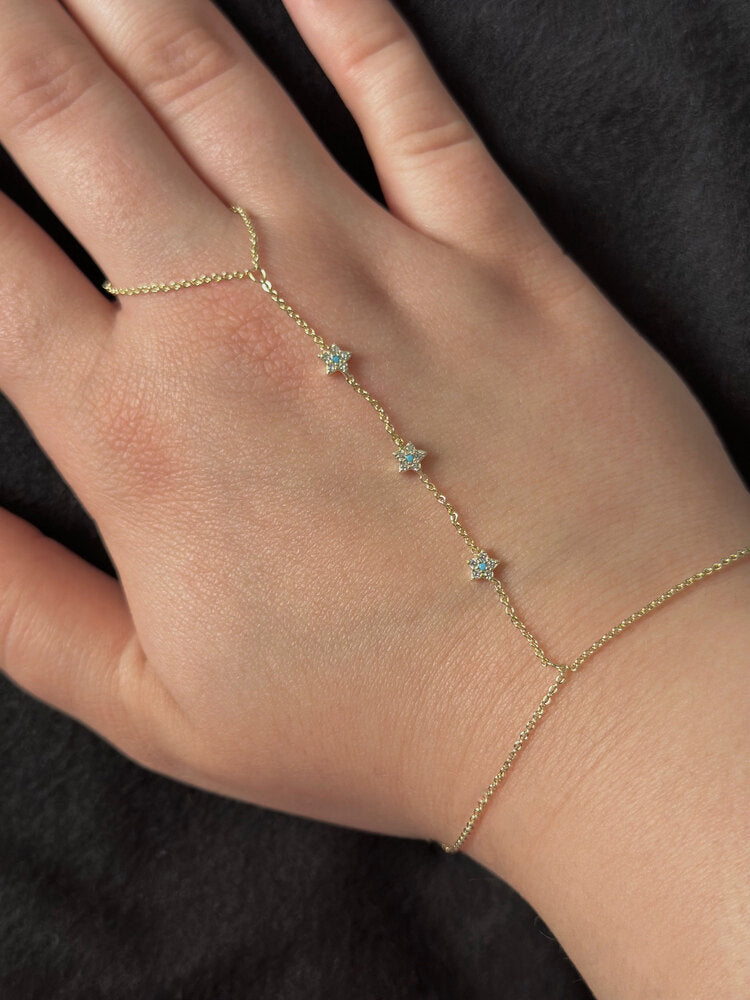 Mavi Çiçek Şahmeran - Mond Jewelry