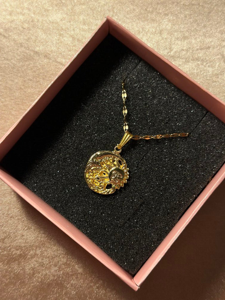Ay ve Güneşli Kolye - Mond Jewelry