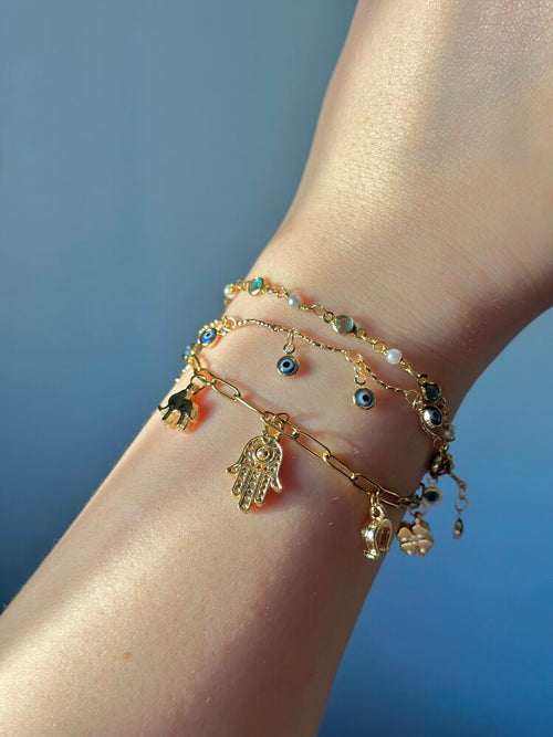 Charmlı Şans Bilekliği - Mond Jewelry