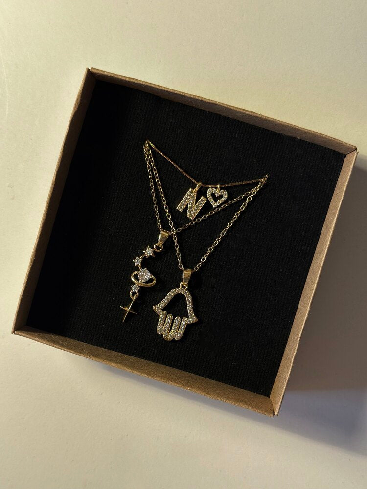 Üçlü Kolye Seti - Mond Jewelry