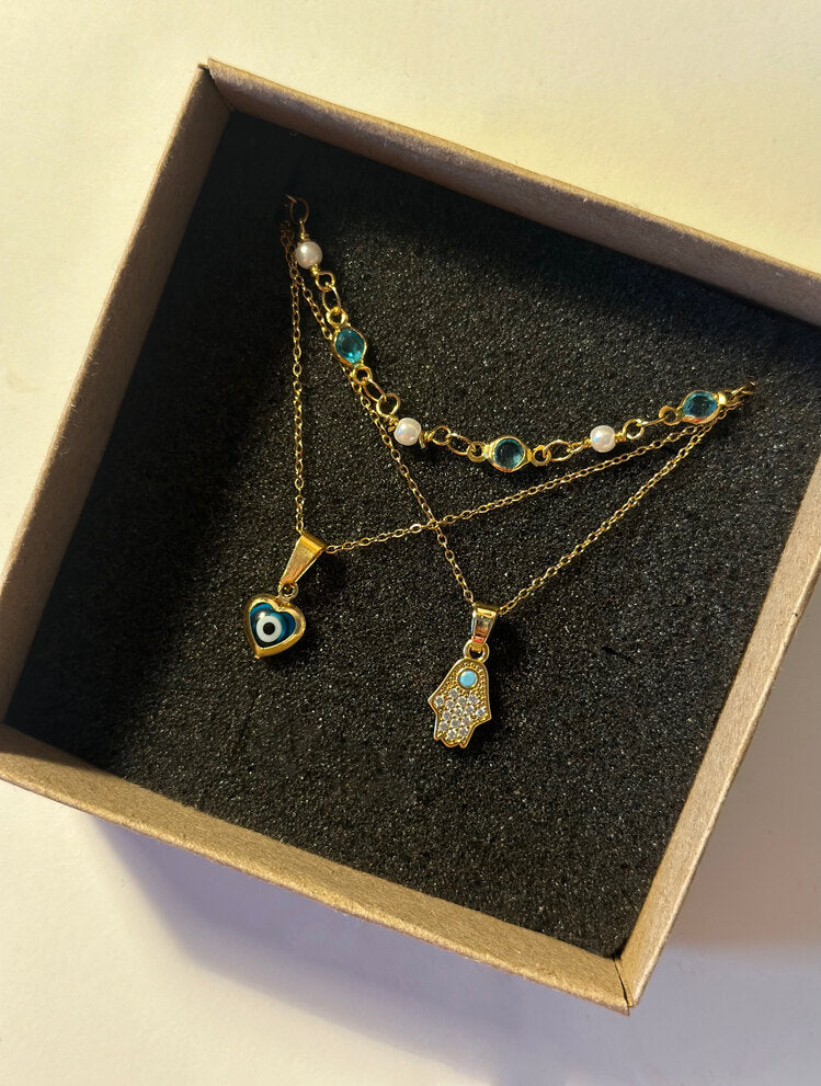 Üçlü Kolye Seti - Mond Jewelry