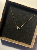 Minimal Zirkon Taşlı Kalp Kolye - Mond Jewelry