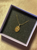 Zirkon Taşlı Oval Kolye - Mond Jewelry