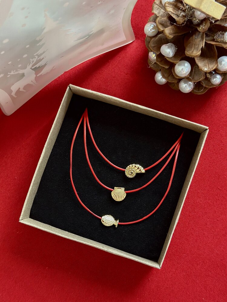 Kırmızı İpli Kolye - Mond Jewelry