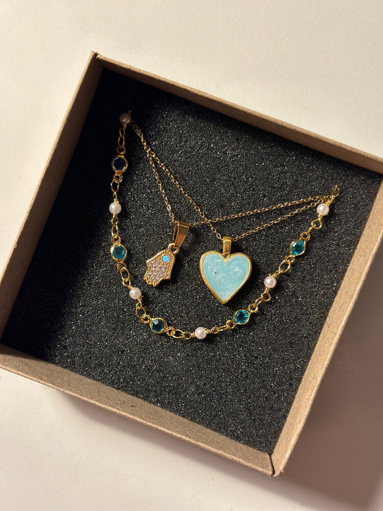 Üçlü Kolye Seti - Mond Jewelry