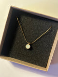 Beyaz Taşlı Kolye - Mond Jewelry