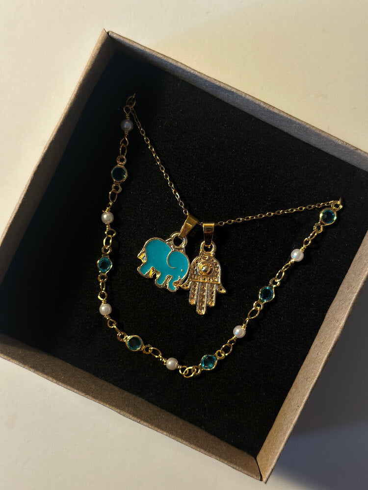 İkili Kolye Seti - Mond Jewelry
