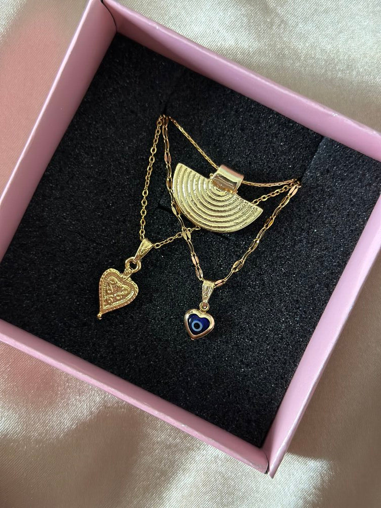 Üçlü Kolye Seti - Mond Jewelry
